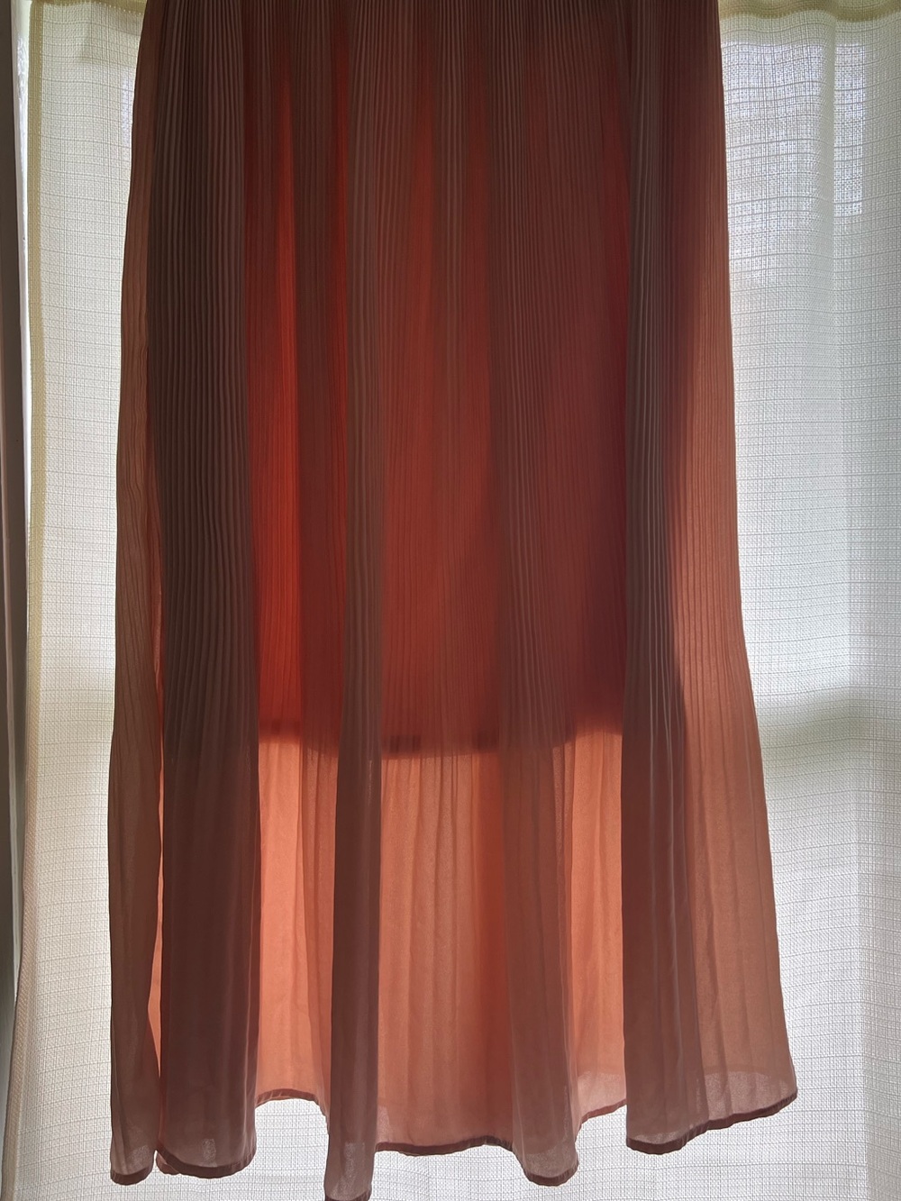 Ballet Pink crepe variegated lined to midi  Maxi Skirt. 🩰